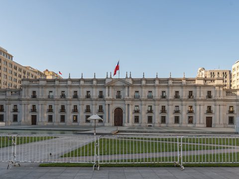 Palacio de La Moneda, the presidential palace in Santiago, Chile