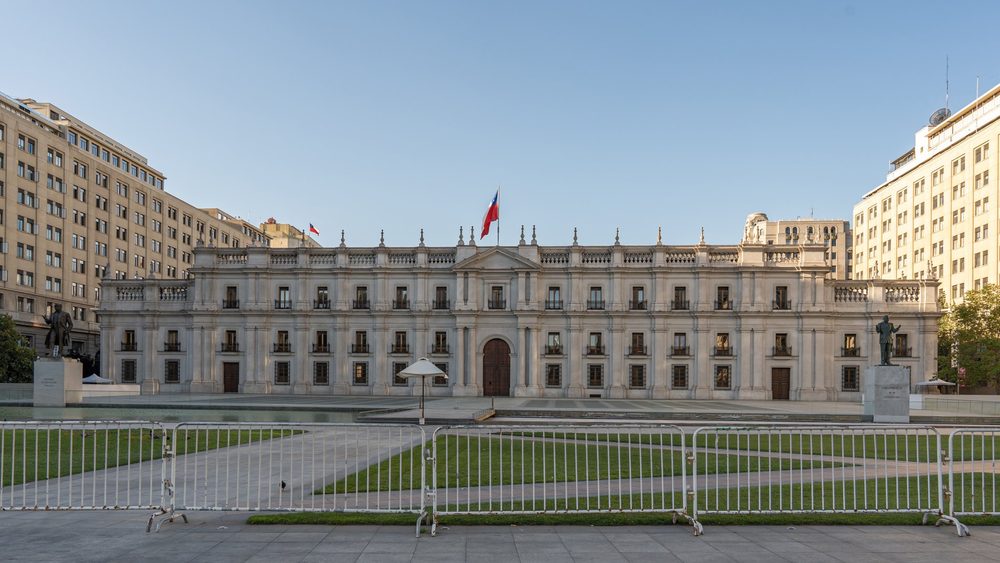 Palacio de La Moneda, the presidential palace in Santiago, Chile
