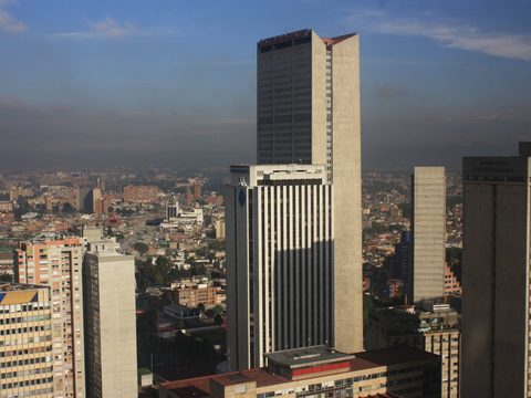 High-rise towers of Centro Internacional in Bogota