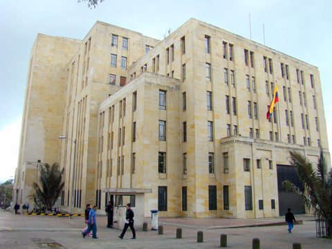 Ministry of Finance and Public Credit building in Bogota