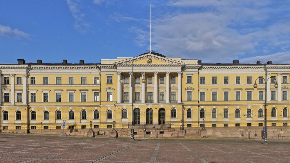 Government Palace on Senate Square in Helsinki