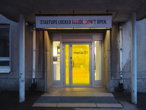 Entrance to Maria 01, the Helsinki startup campus