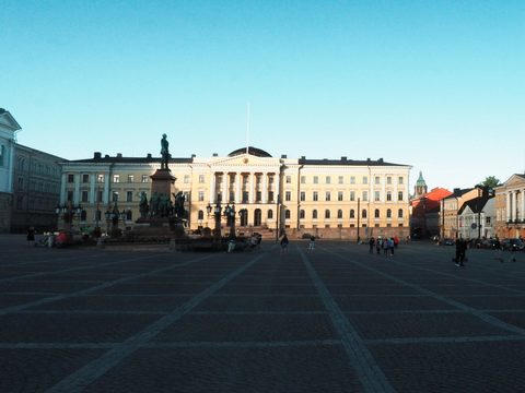 Government Palace of Finland on Senate Square in Helsinki