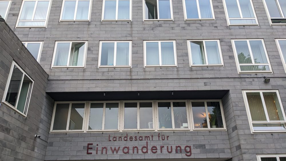Facade of the Landesamt fur Einwanderung, Berlin's immigration office