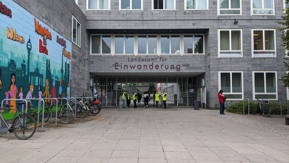 Entrance of the Landesamt fur Einwanderung, Berlin's immigration office
