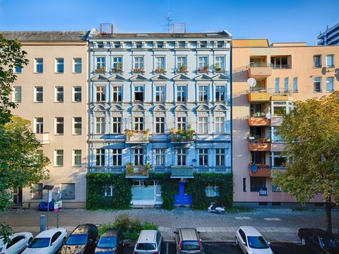 Restored apartment buildings on Schillerstrasse in Berlin-Charlottenburg