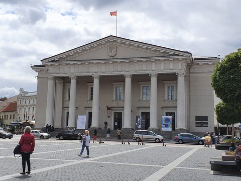Vilnius Town Hall on Town Hall Square, Lithuania