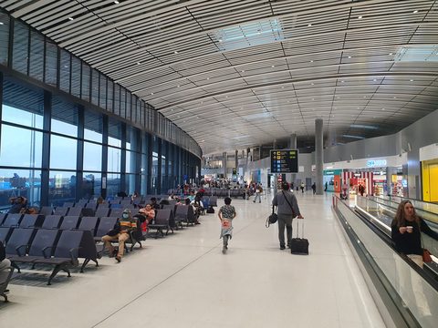 Departures concourse in Terminal 2 of Tocumen International Airport in Panama City
