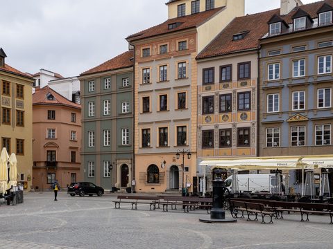 Old Town Market Square in Warsaw, Poland