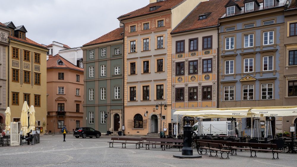Old Town Market Square in Warsaw, Poland
