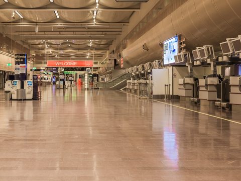Departure hall at Stockholm Arlanda Airport Terminal 5